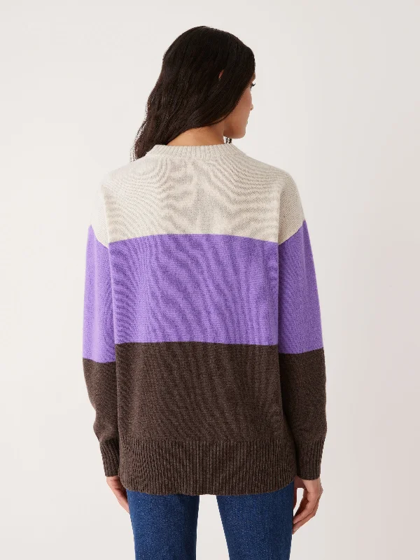 The Comfort Colour Block Sweater in Ultraviolet