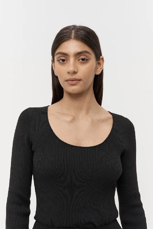 Basic Rib Knit Top