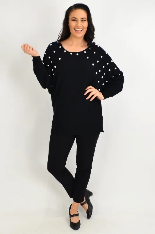 Black Girls Pearls Tunic Jumper