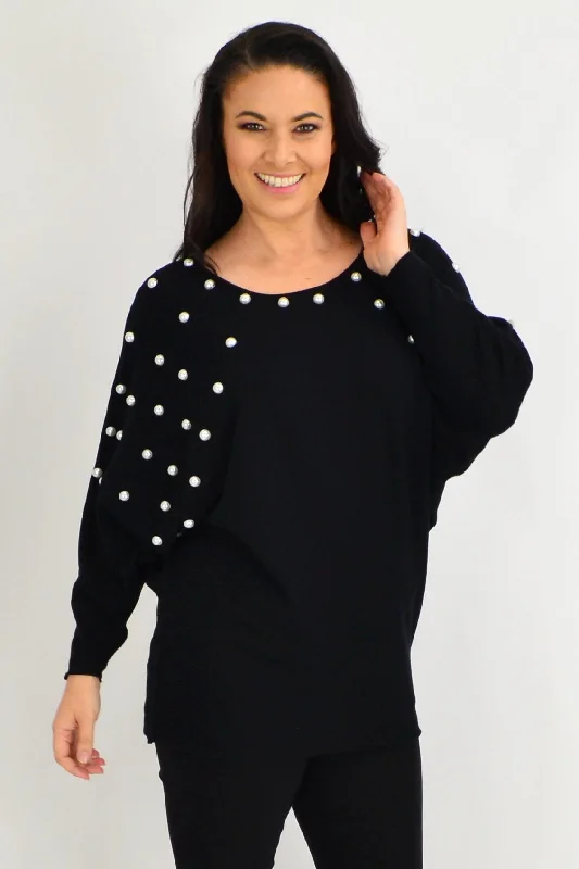 Black Girls Pearls Tunic Jumper