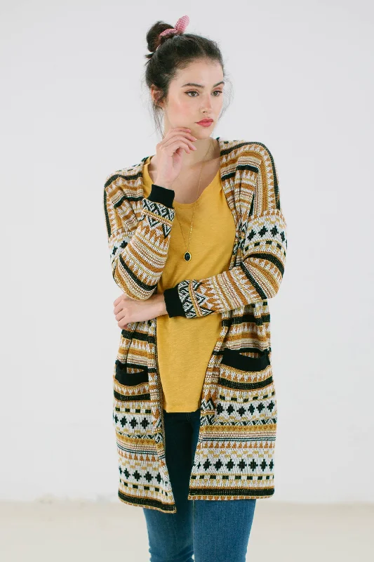 Cardigan Mona in peruvian print