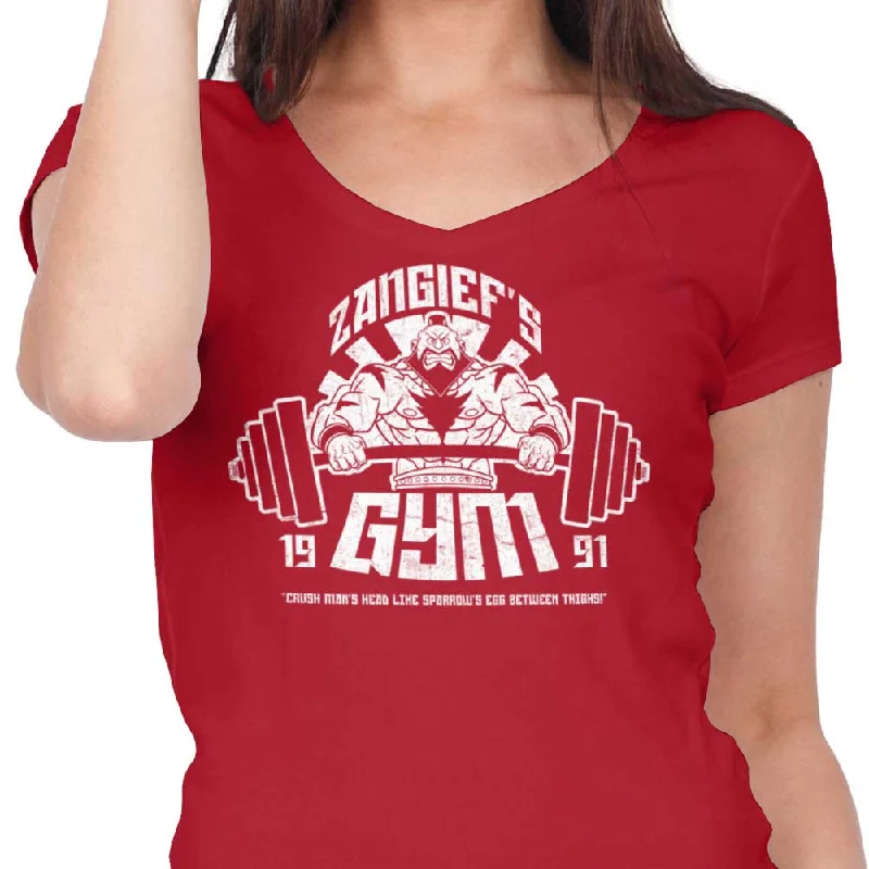 Women's Premium V-Neck / Red / S