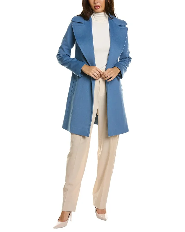 FLEURETTE Wool Wrap Coat