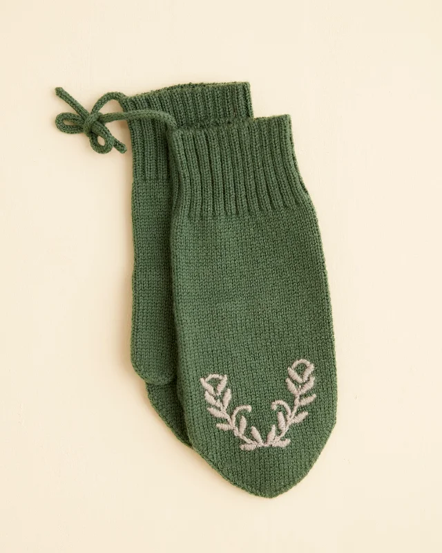 Floret Mittens - Green