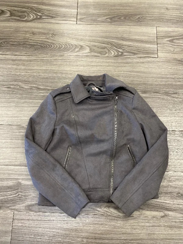 Jacket Moto By Philosophy In Grey, Size: S