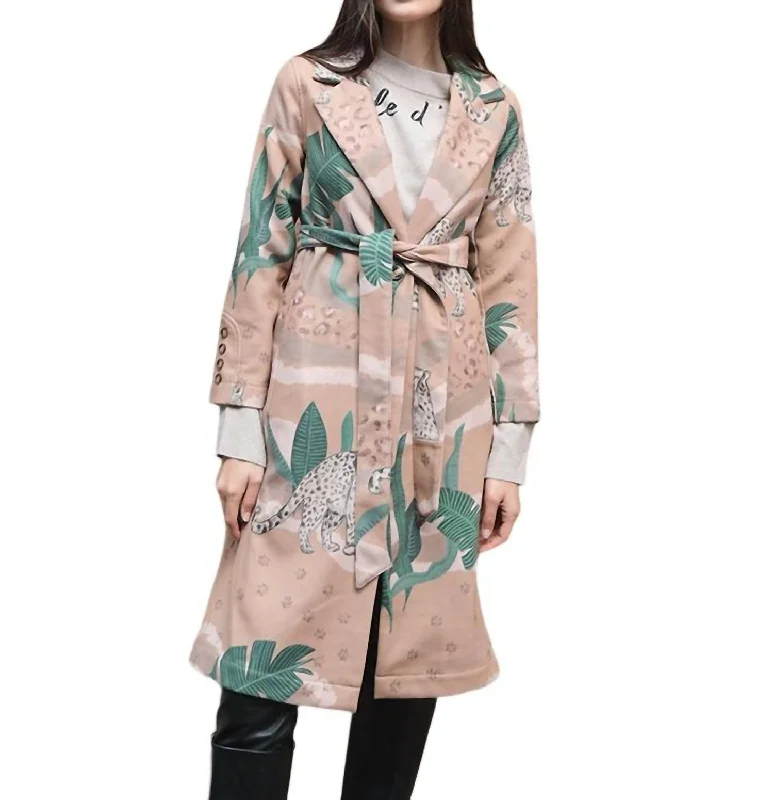 Jungle D' Amour Coat In Camel