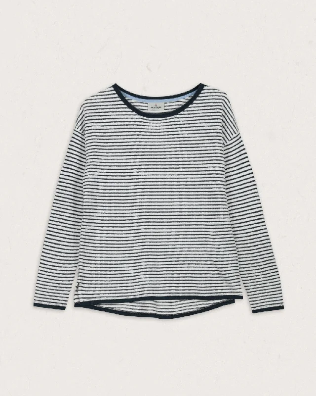 Muir Organic Knitted Jumper - Off White Stripe