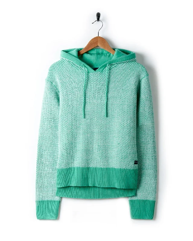 Poppy - Womens Knitted Pop Hoodie - Green