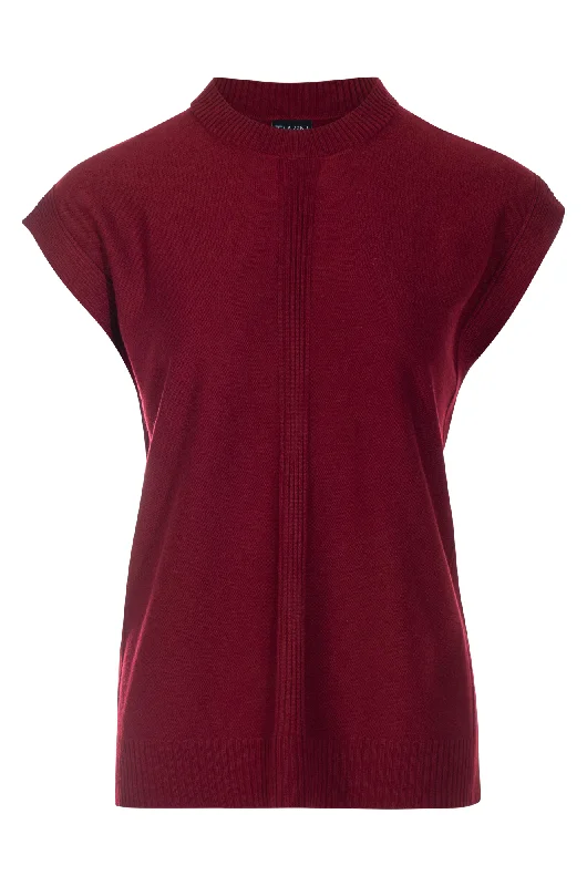 Touch of Wool sleeveless Tunic | RED | 6316ZZ